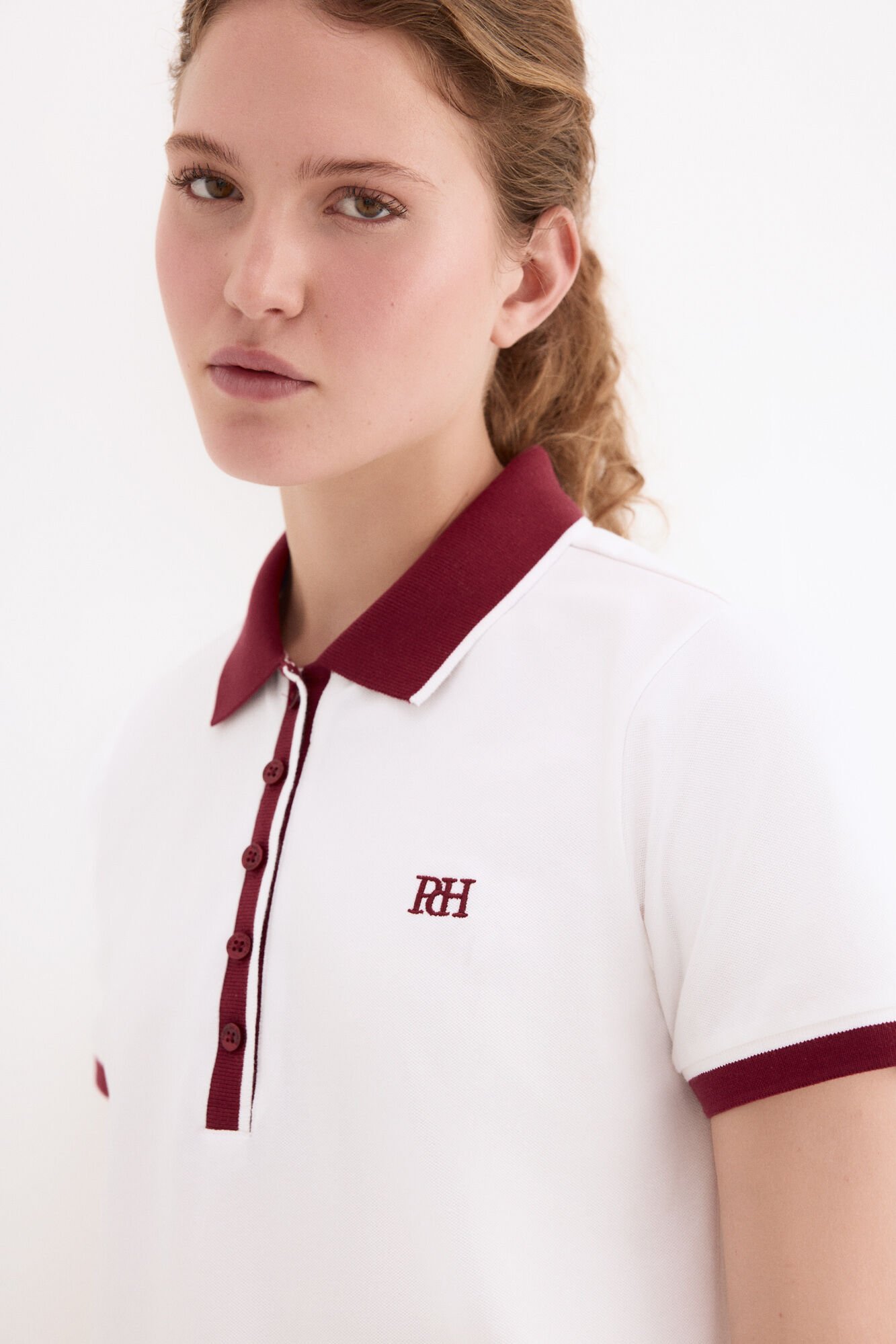 Pedro del Hierro Short sleeve polo shirt White