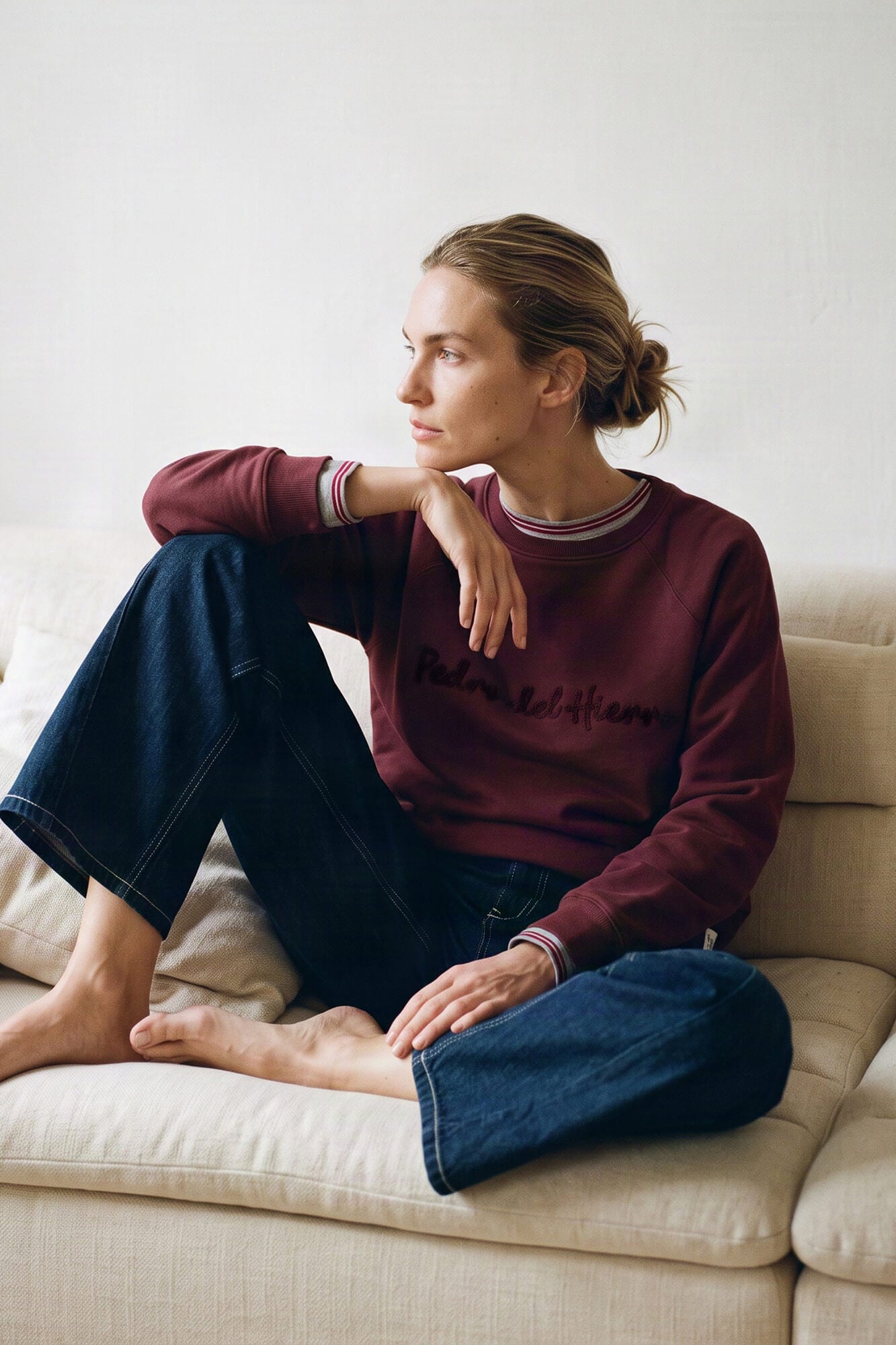 Pedro del Hierro Spanish cotton sweatshirt