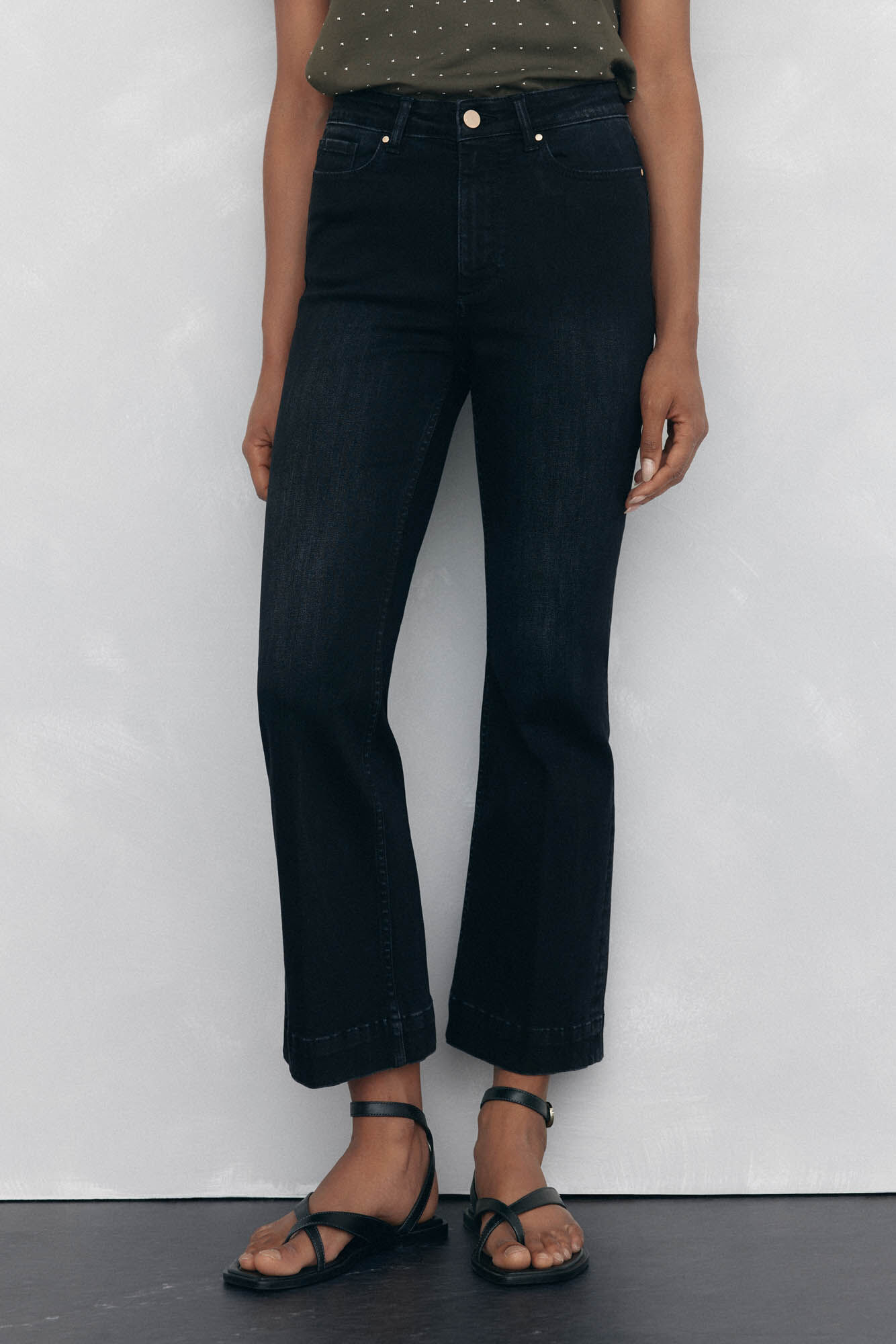 Pedro del Hierro Jeans push up flare cropped