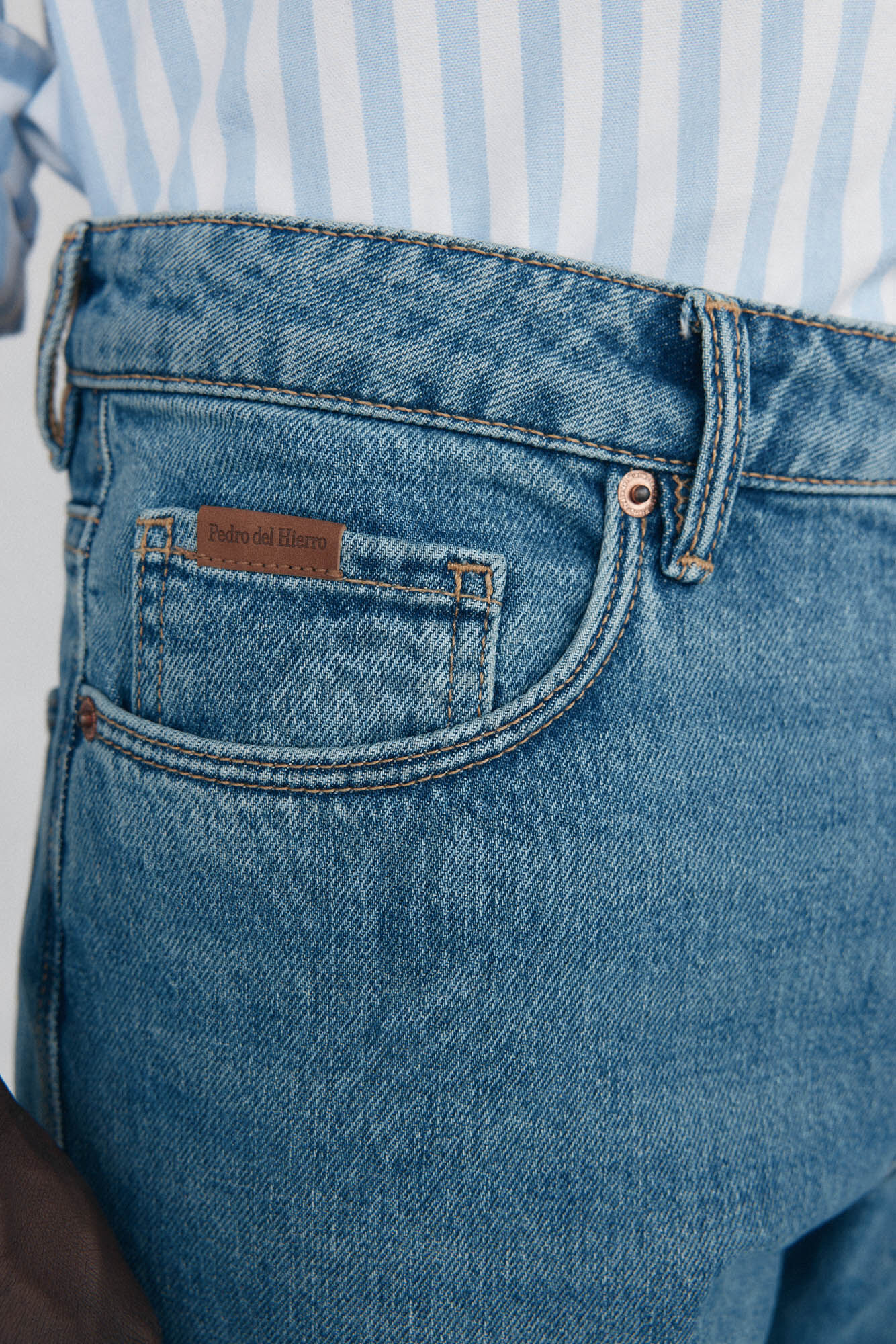 Pedro del Hierro Pantal&oacute;n vaquero regular fit Azul