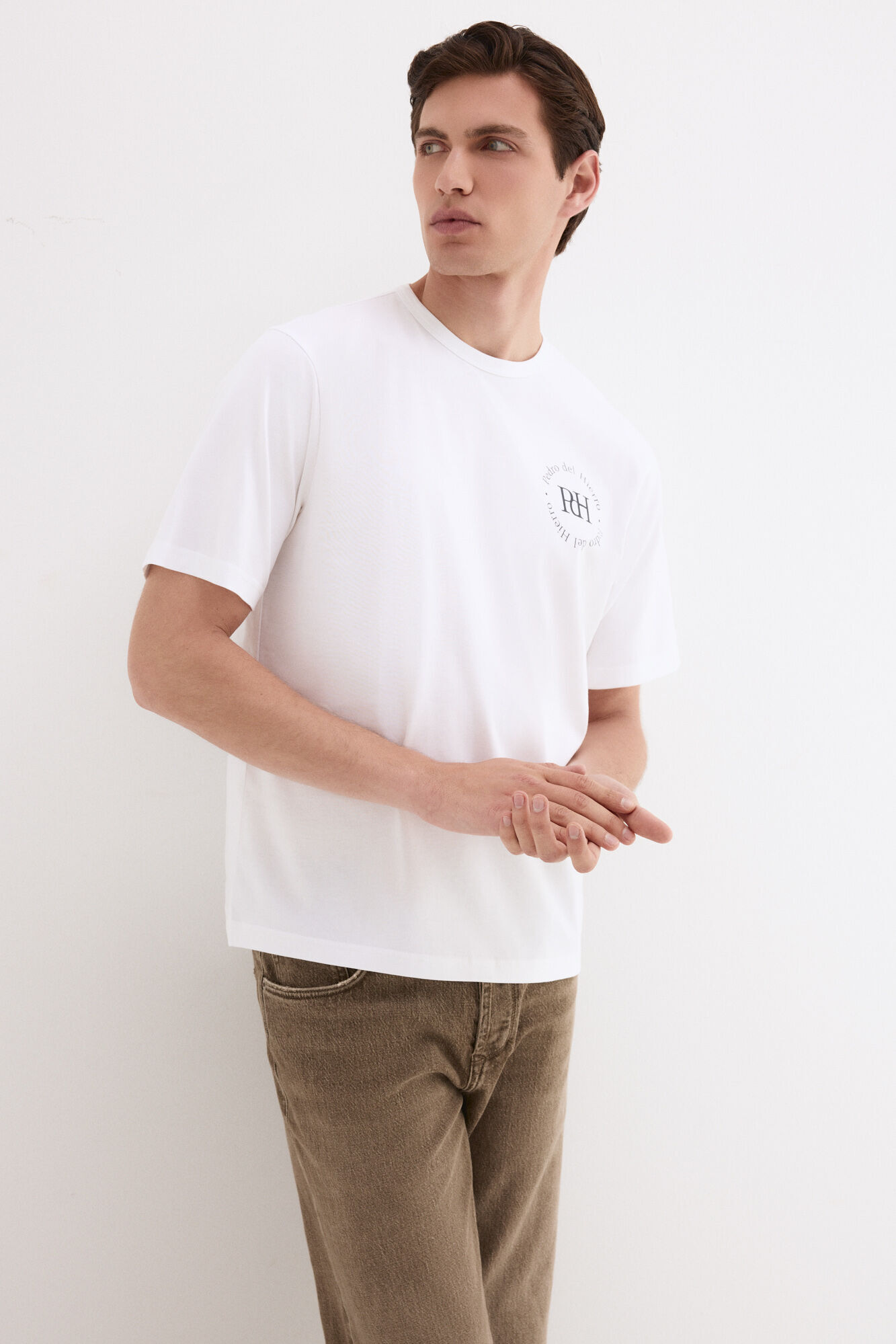Pedro del Hierro Printed logo T-shirt