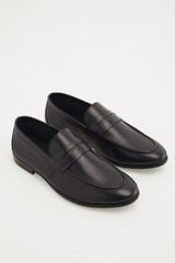 Pedro del Hierro Mocassim em pele Preto