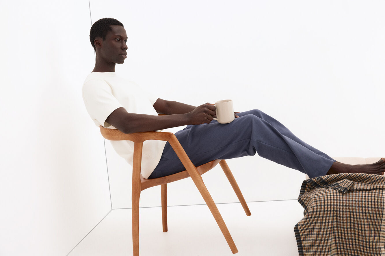 Pedro del Hierro T-shirt de manga curta em algod&atilde;o espanhol Branco