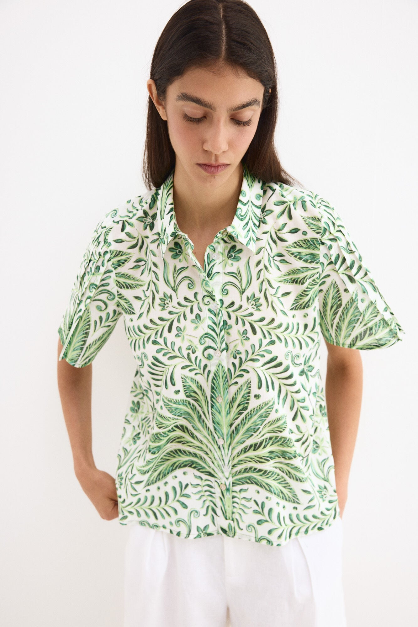Pedro del Hierro Printed short sleeve shirt
