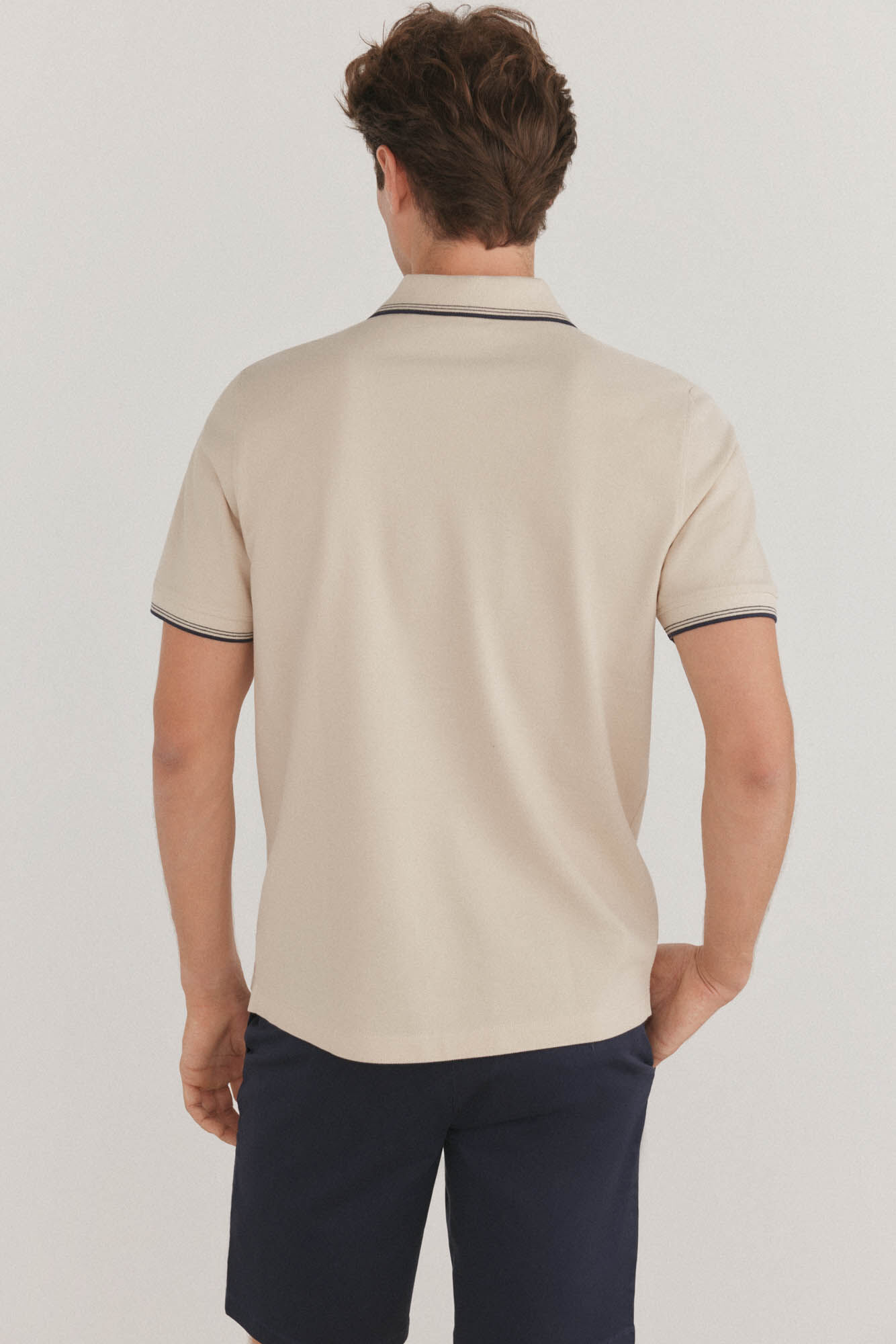 Pedro del Hierro Polo tips Beige