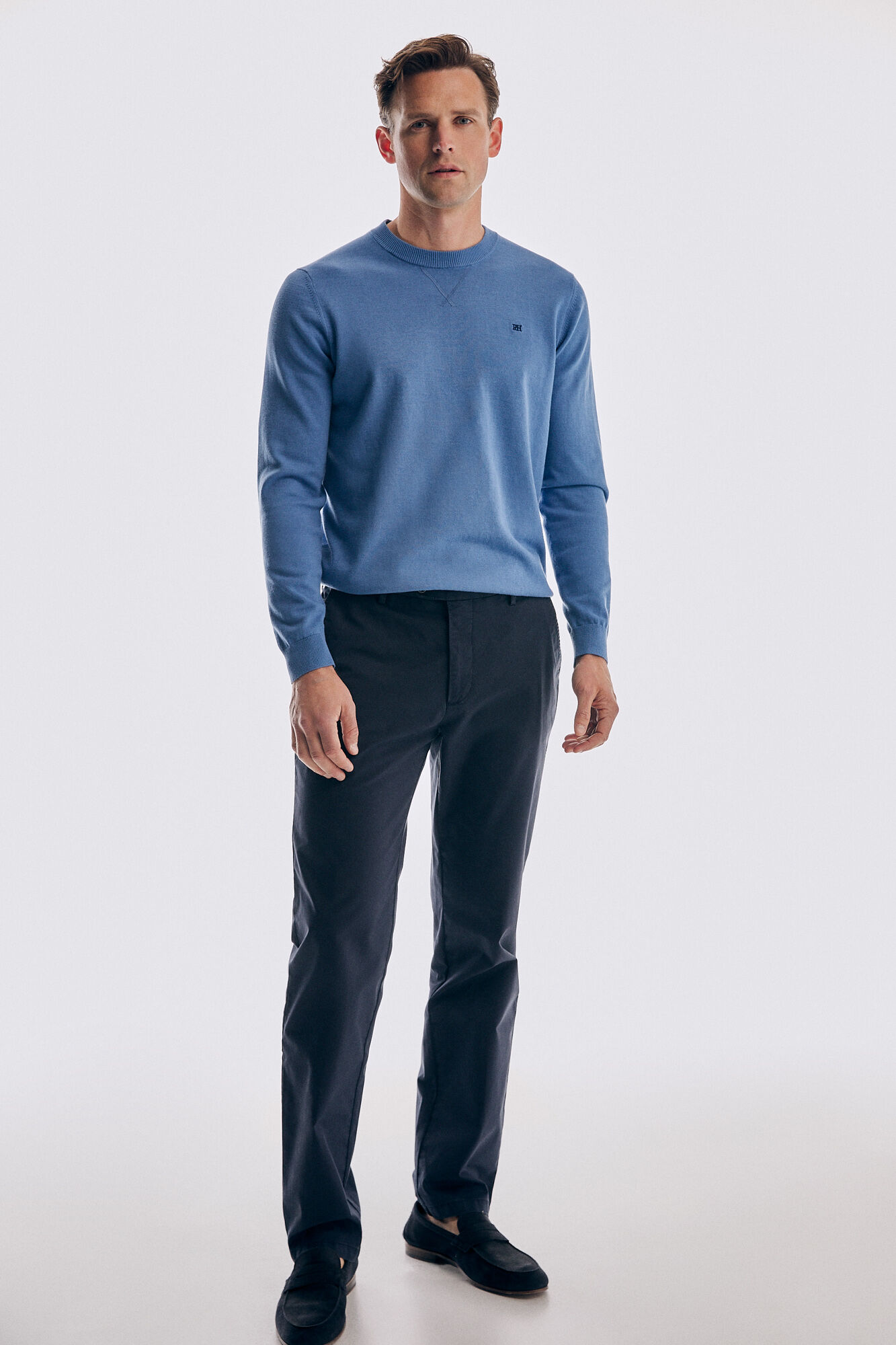 Pedro del Hierro Classic fit Premium Flex chinos Blue
