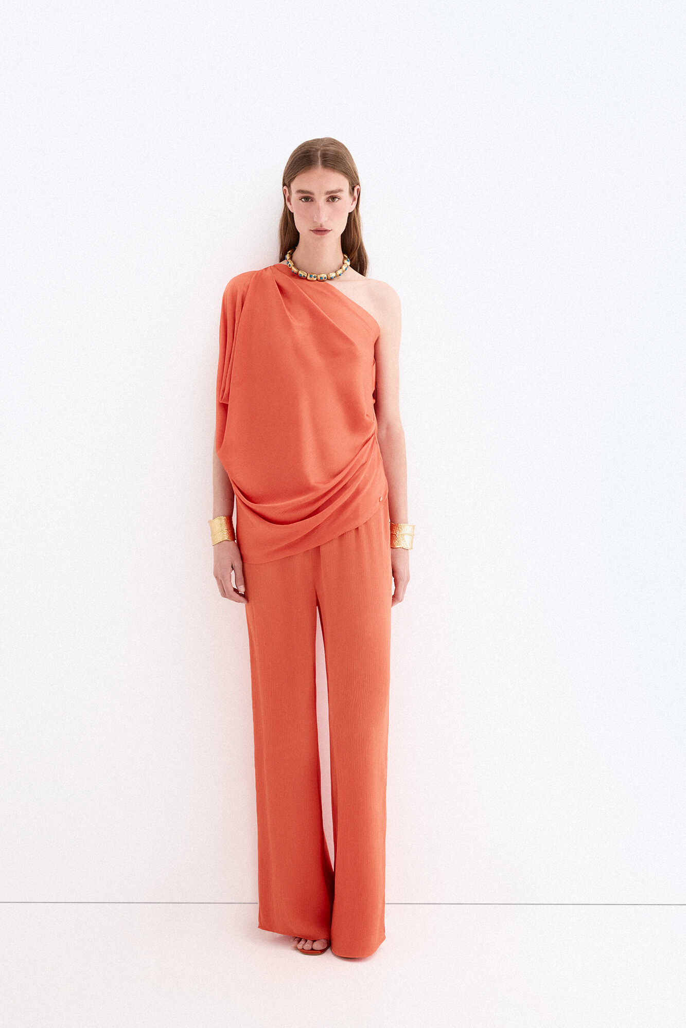 Pedro del Hierro Asymmetric runway top Orange