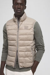 Pedro del Hierro Ultralight waterproof gilet Beige