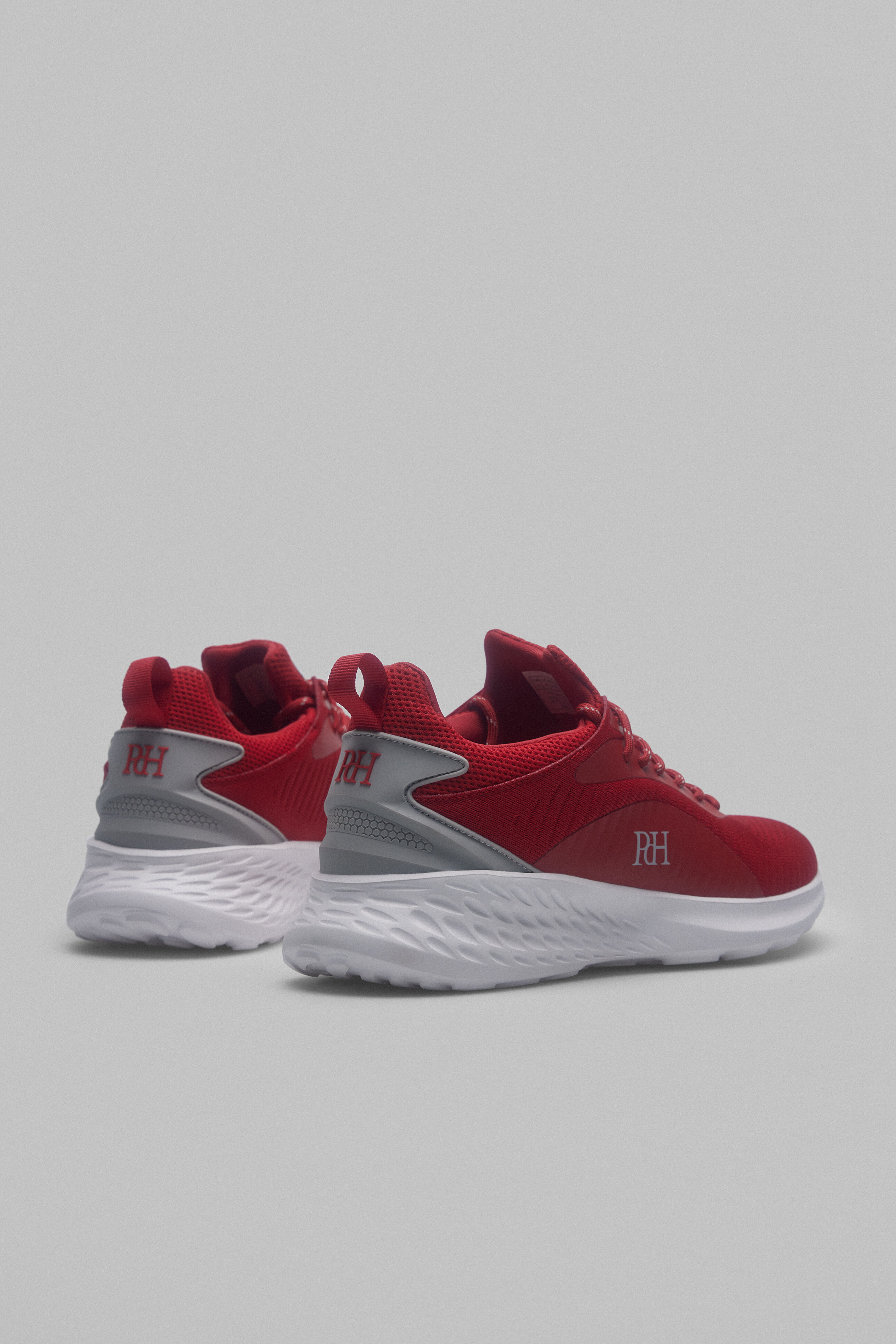 Pedro del Hierro Sapatilhas t&ecirc;xtil cord&otilde;es Vermelho