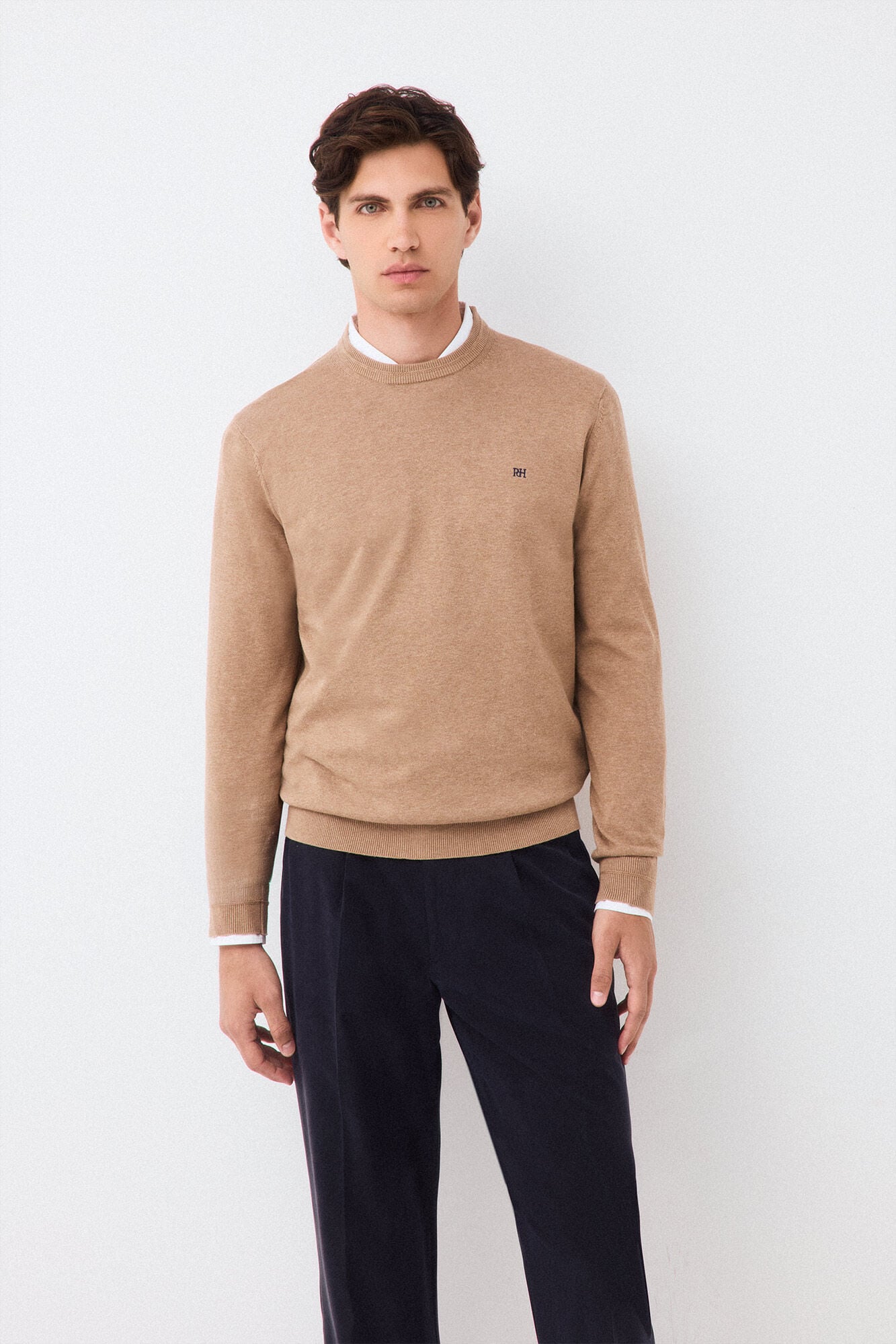 Pedro del Hierro Fine knit premium cotton jumper