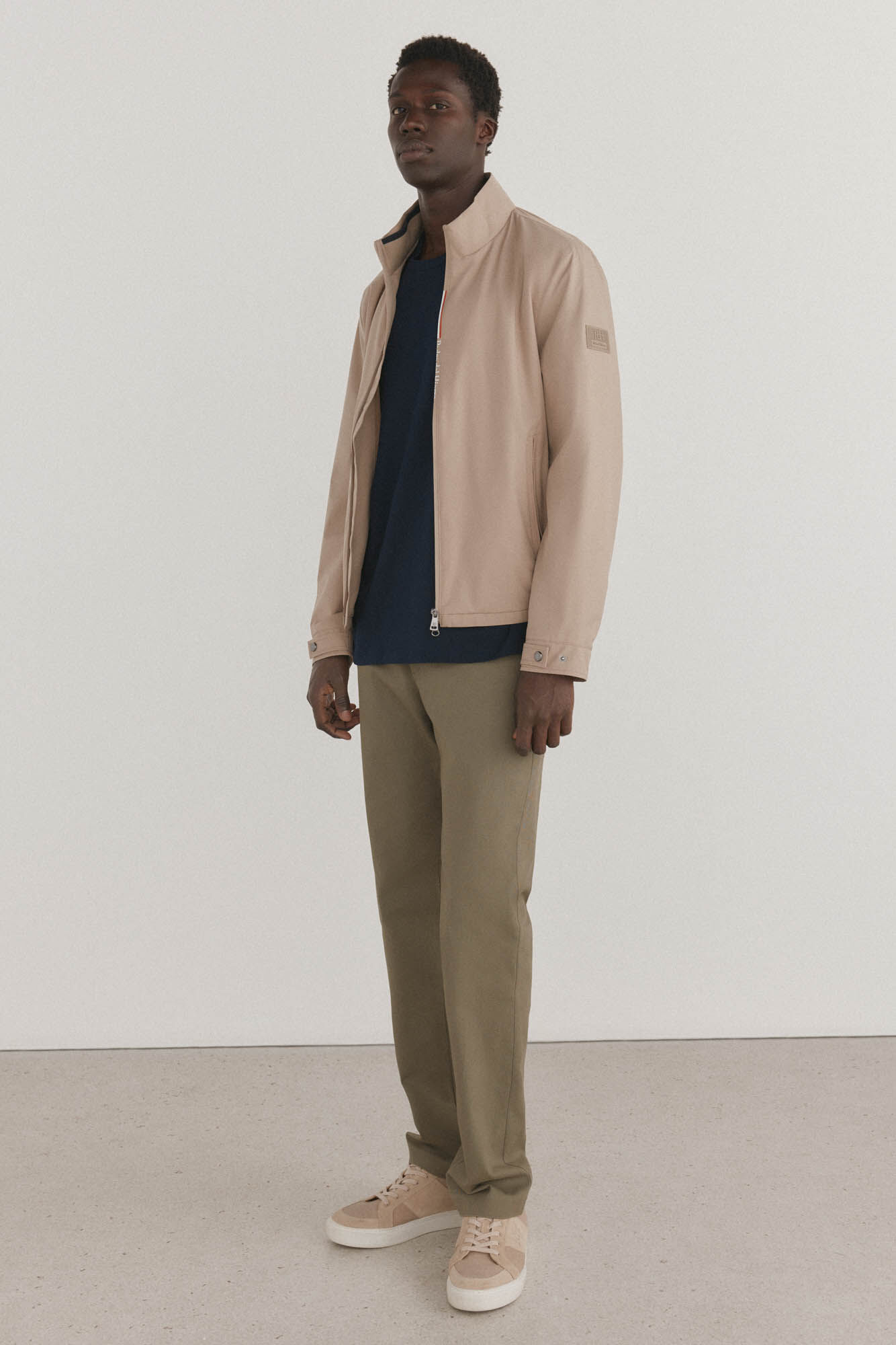 Pedro del Hierro Lightweight technical jacket Beige