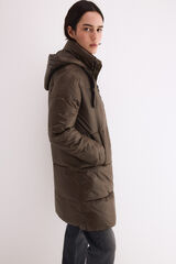 Pedro del Hierro Hooded puffer parka Green