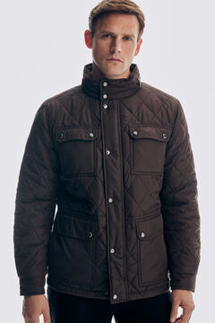 Pedro del Hierro Quilted lined jacket Brown