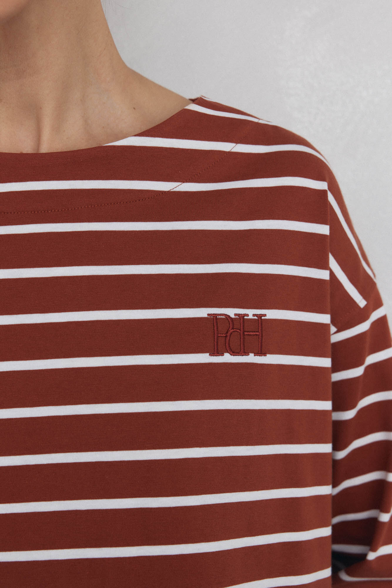 Pedro del Hierro Spanish cotton sailor t-shirt Red