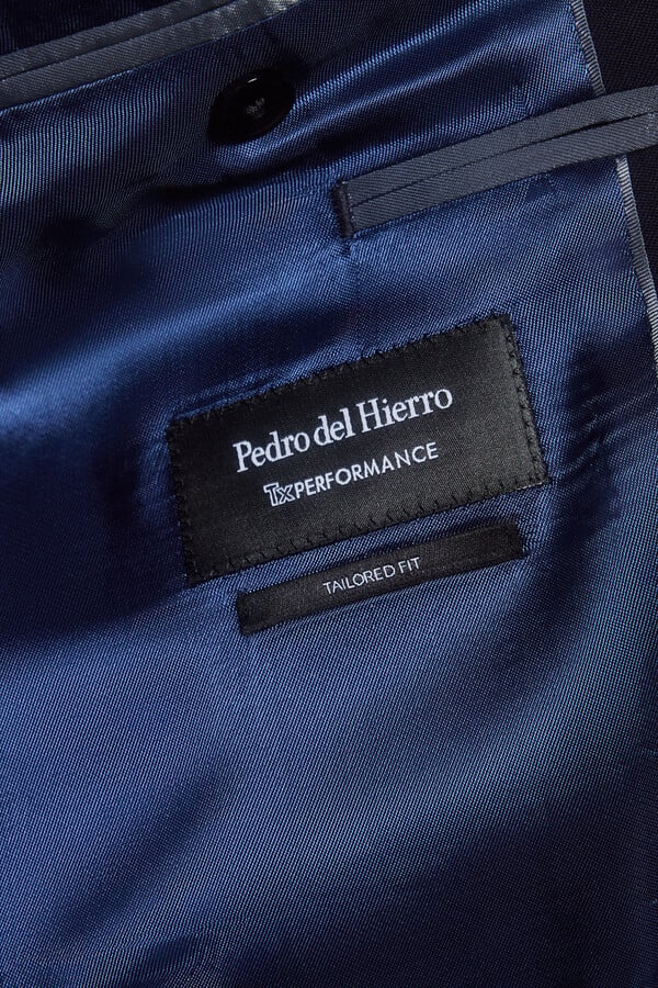 Pedro del Hierro Americana lisa bi-stretch tailored Azul