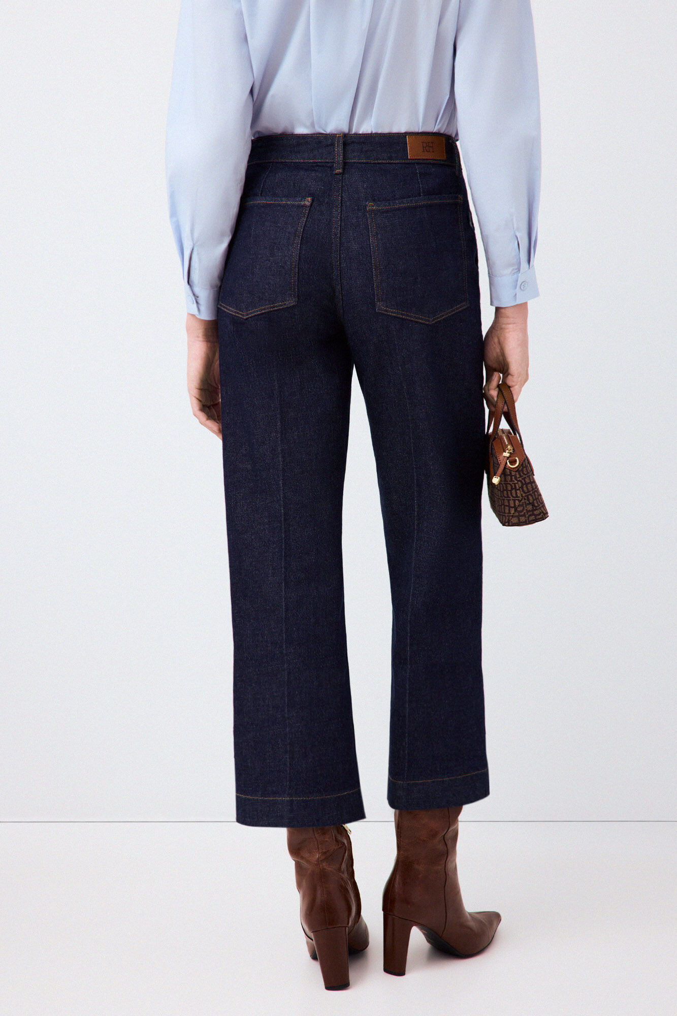 Pedro del Hierro Capri wide leg jeans Blue