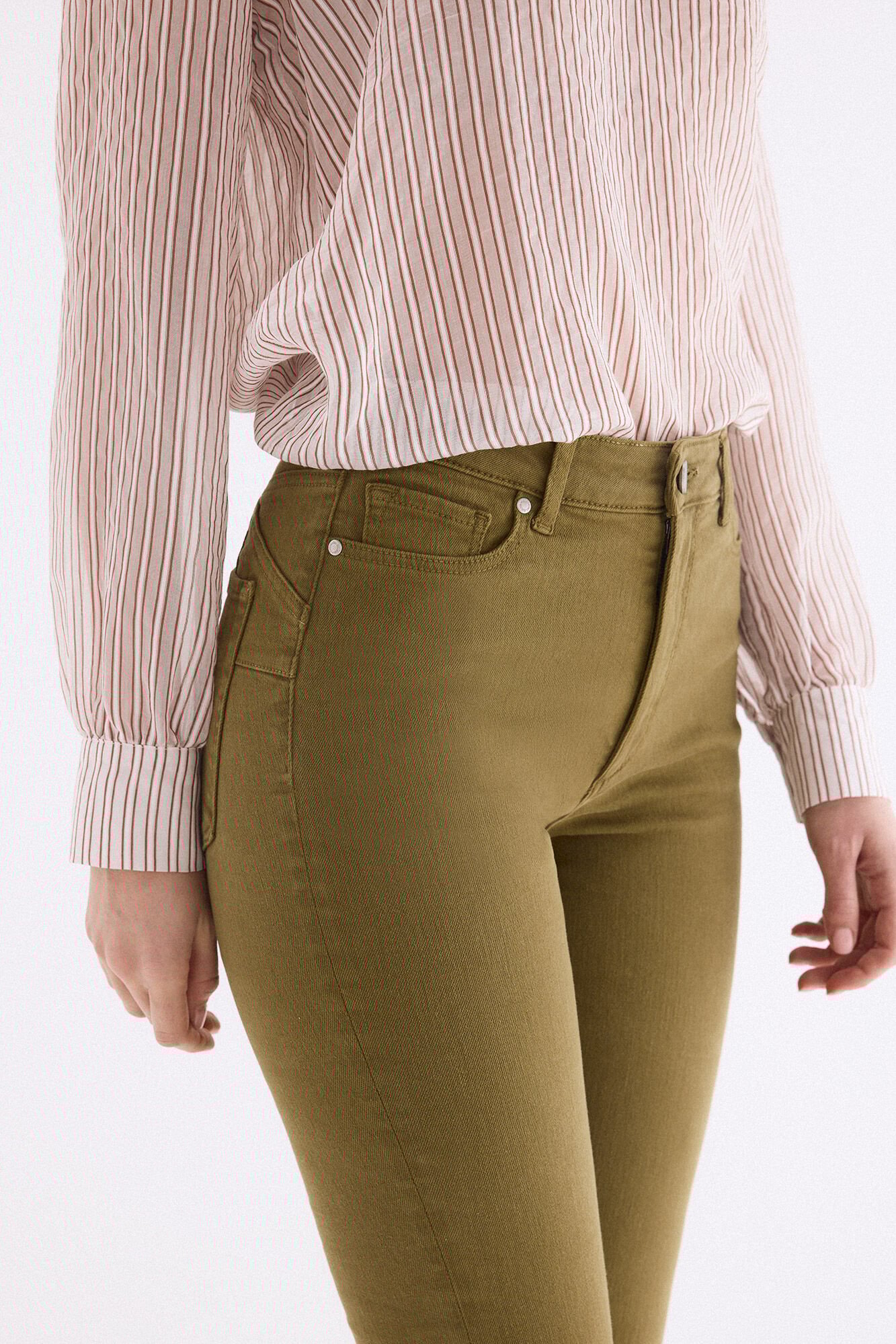 Pedro del Hierro Jeans push up skinny Verde