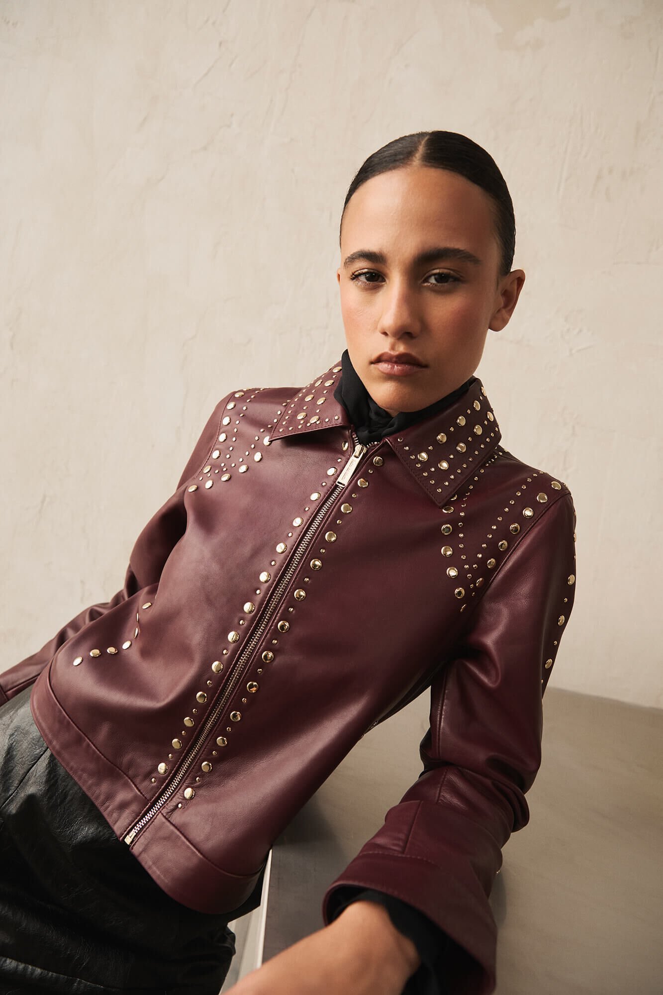 Pedro del Hierro Jaqueta napa cravejada