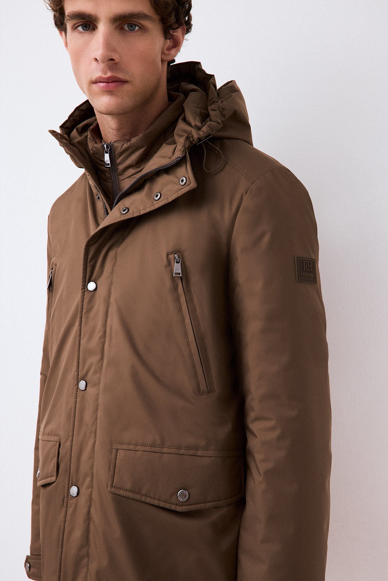 Pedro del Hierro Long four-pocket parka