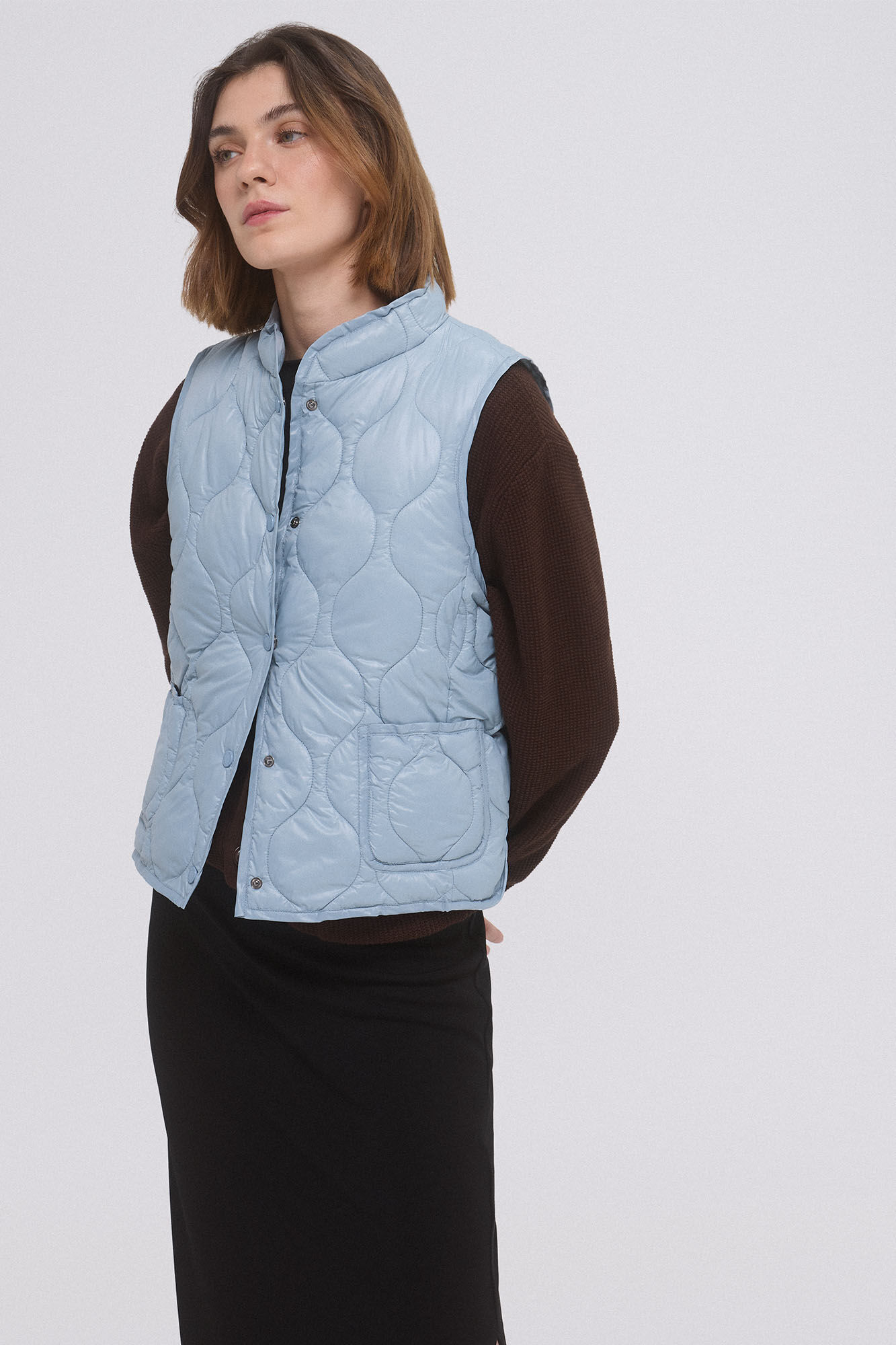 Pedro del Hierro gola Colete Azul