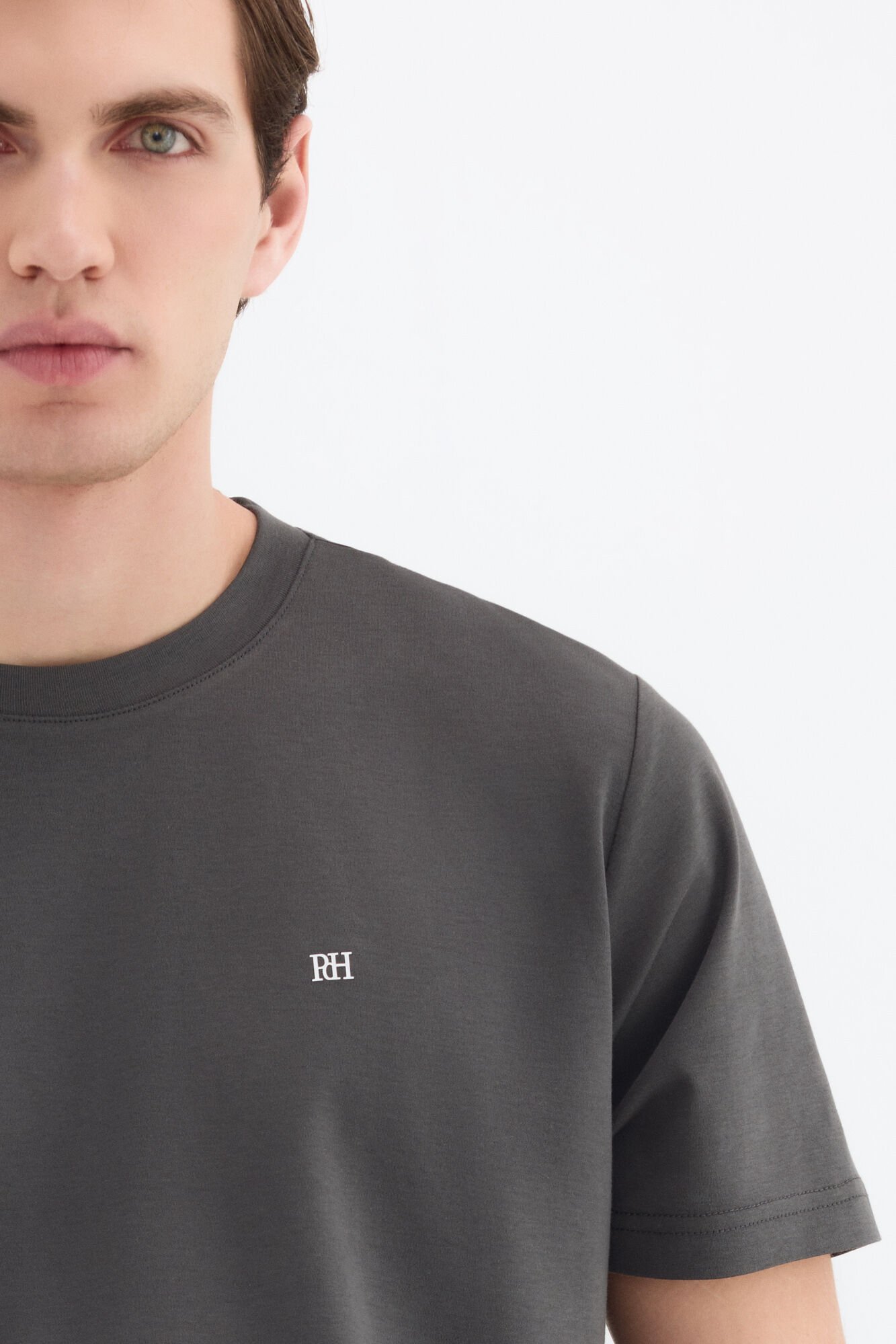 Pedro del Hierro Mercerized T-shirt Grey