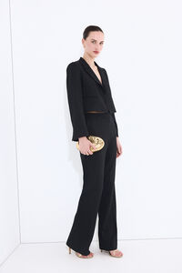 Pedro del Hierro Black flare trousers