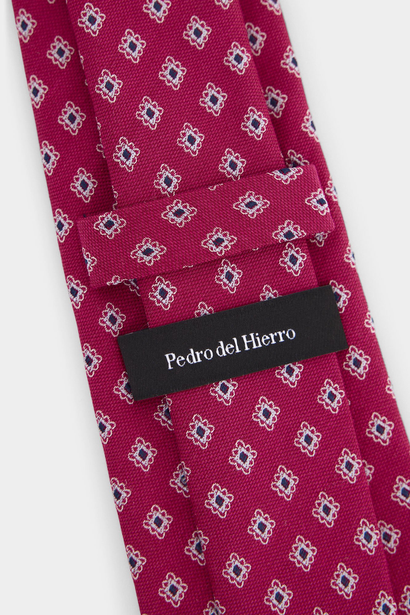 Pedro del Hierro Natural silk tie Pink