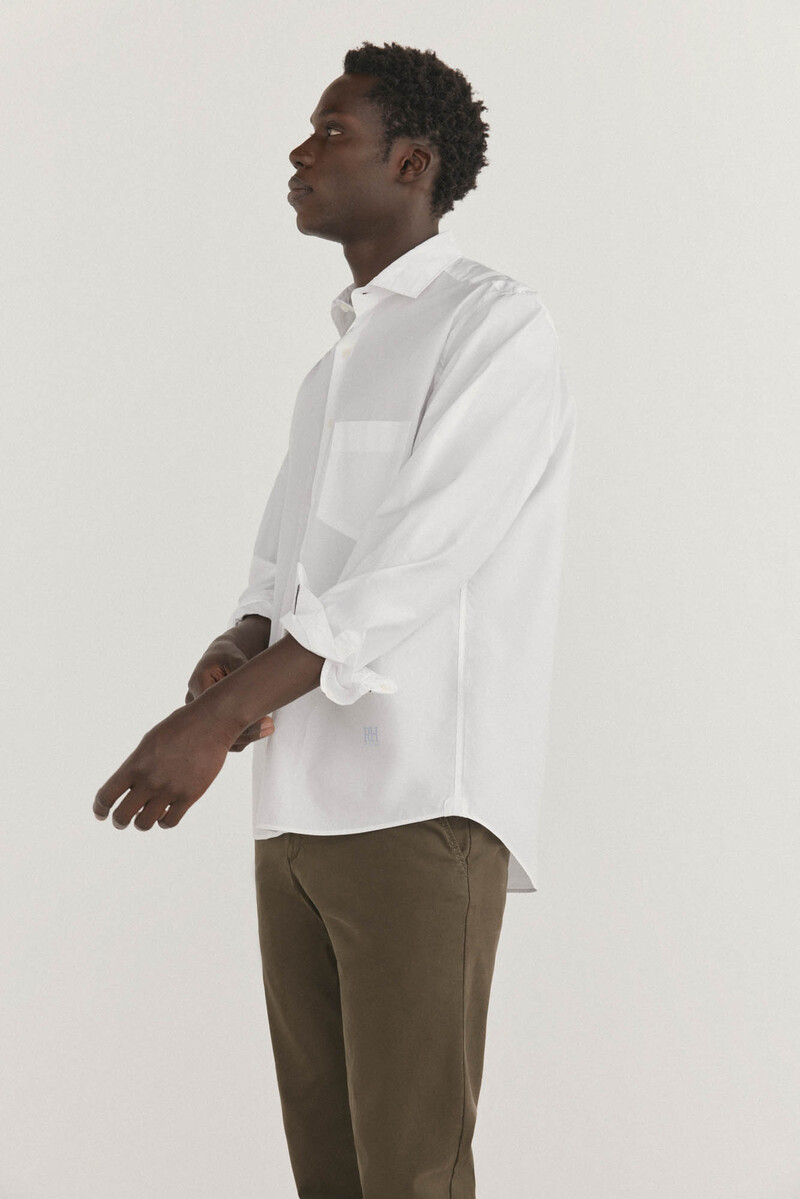 pedro del hierro Camisa lisa blanca Gran oferta Ropa - Main Image