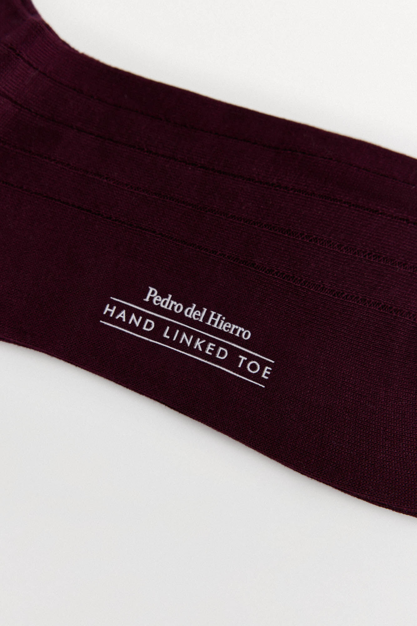 Pedro del Hierro Plain dress socks Burgundy