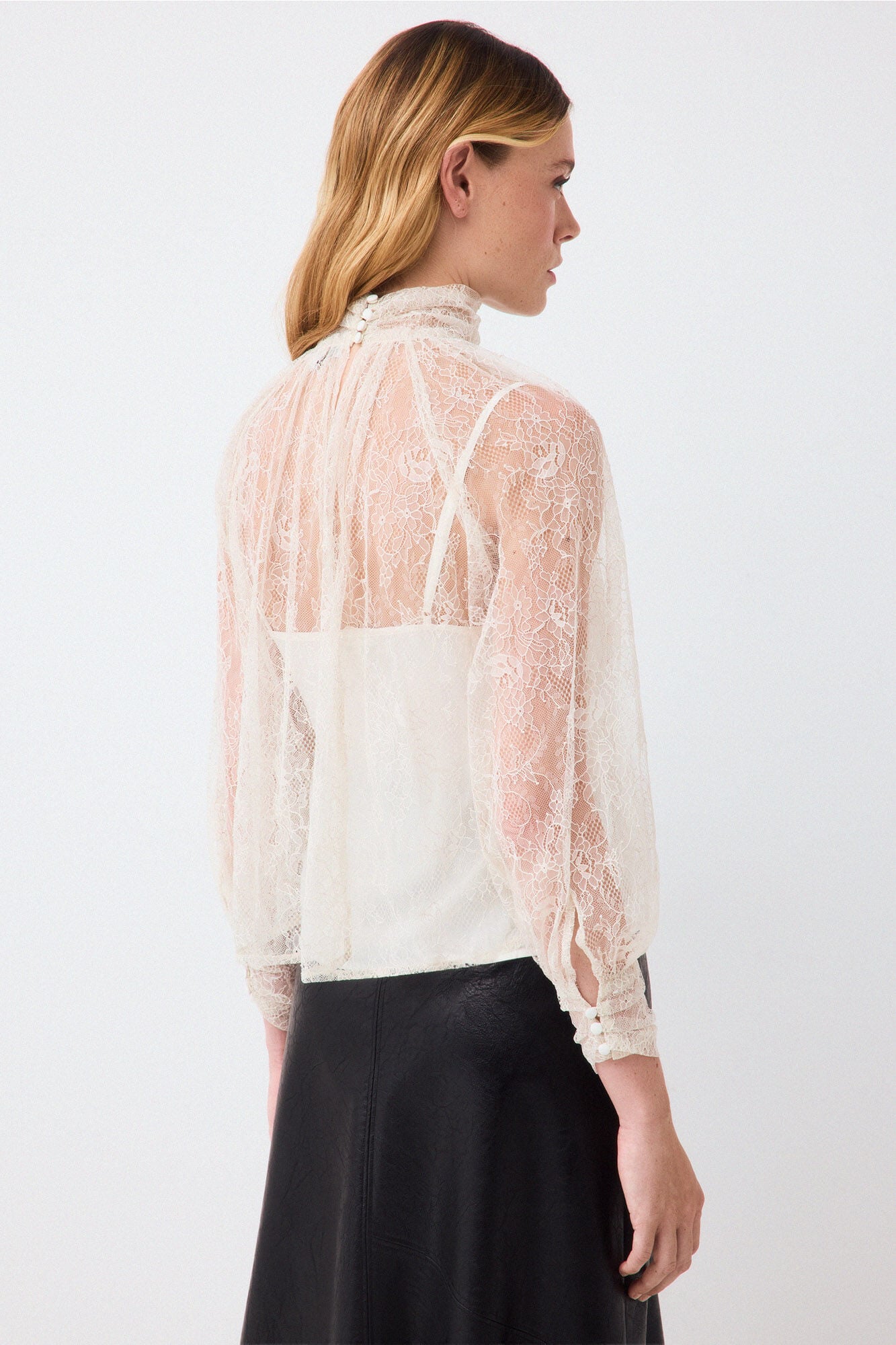 Pedro del Hierro Lace romantic blouse White