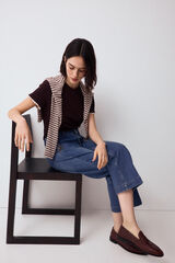 Pedro del Hierro Capri wide leg jeans Blue