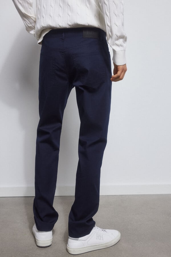 Pedro del Hierro 5-pocket trousers, slim fit Blue