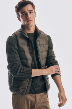 Pedro del Hierro Ultralight quilted gilet Green