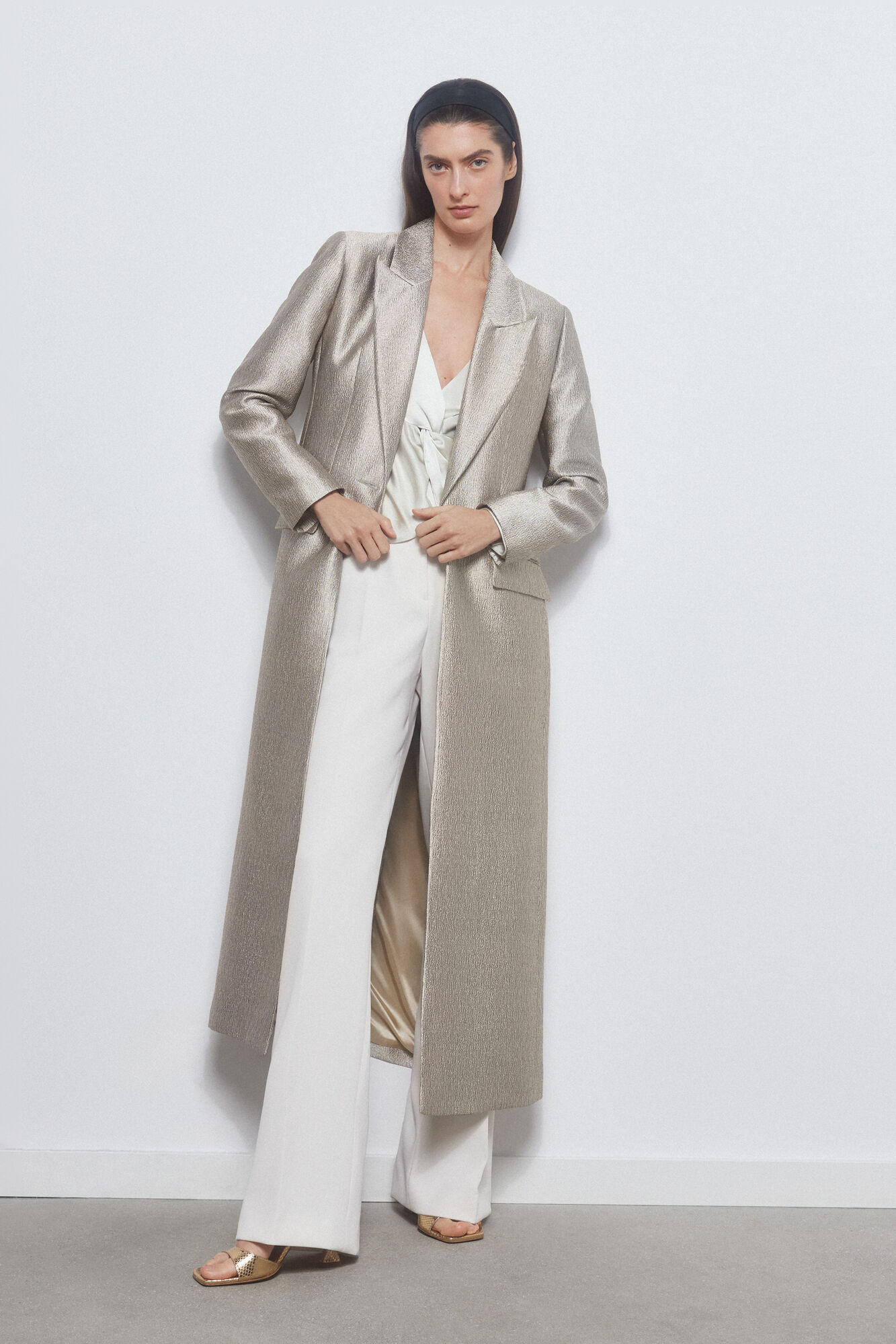 Pedro del Hierro Abrigo sastre dorado Amarillo