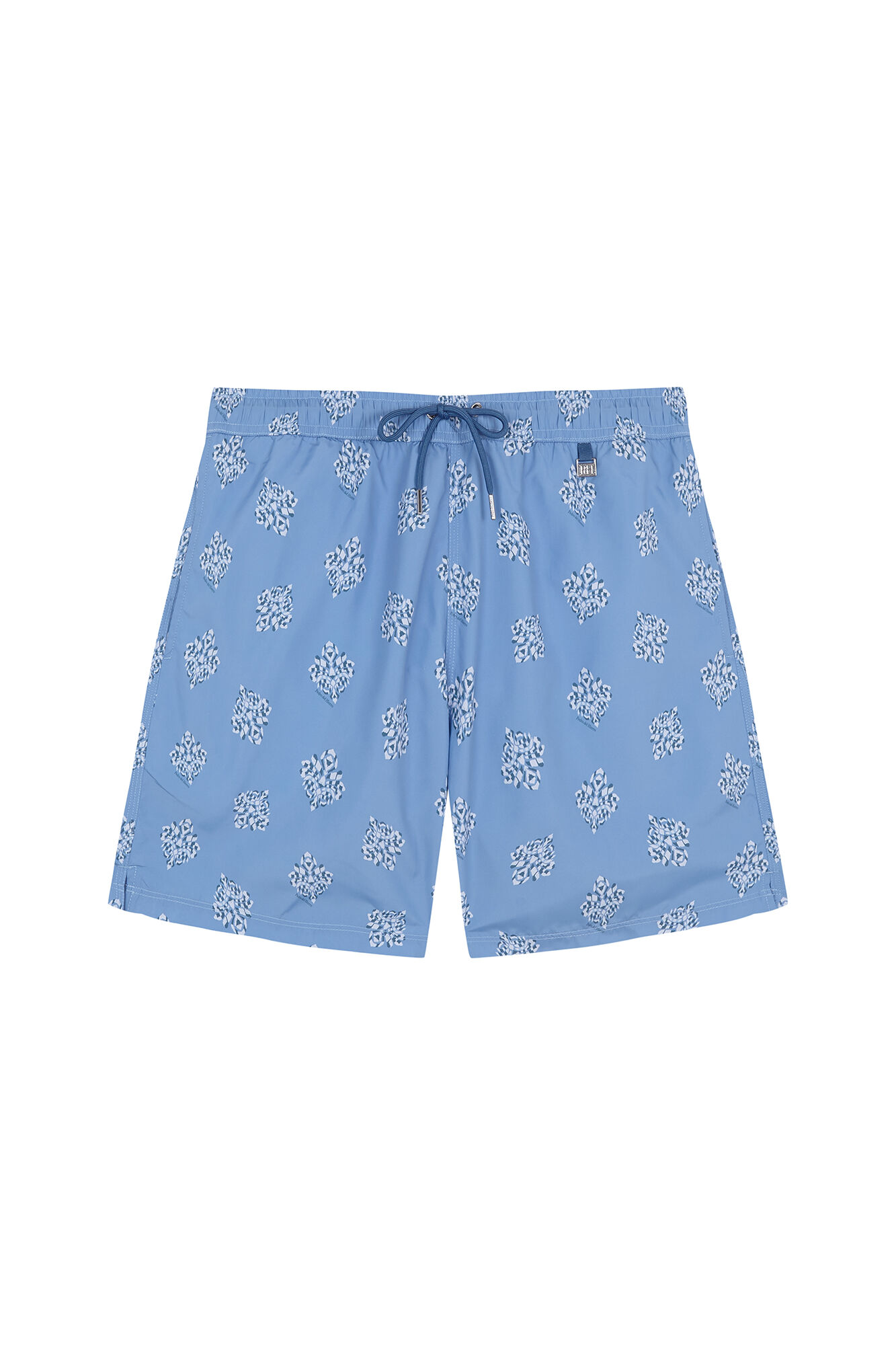 Pedro del Hierro Fato de banho estampado &eacute;tnico Azul