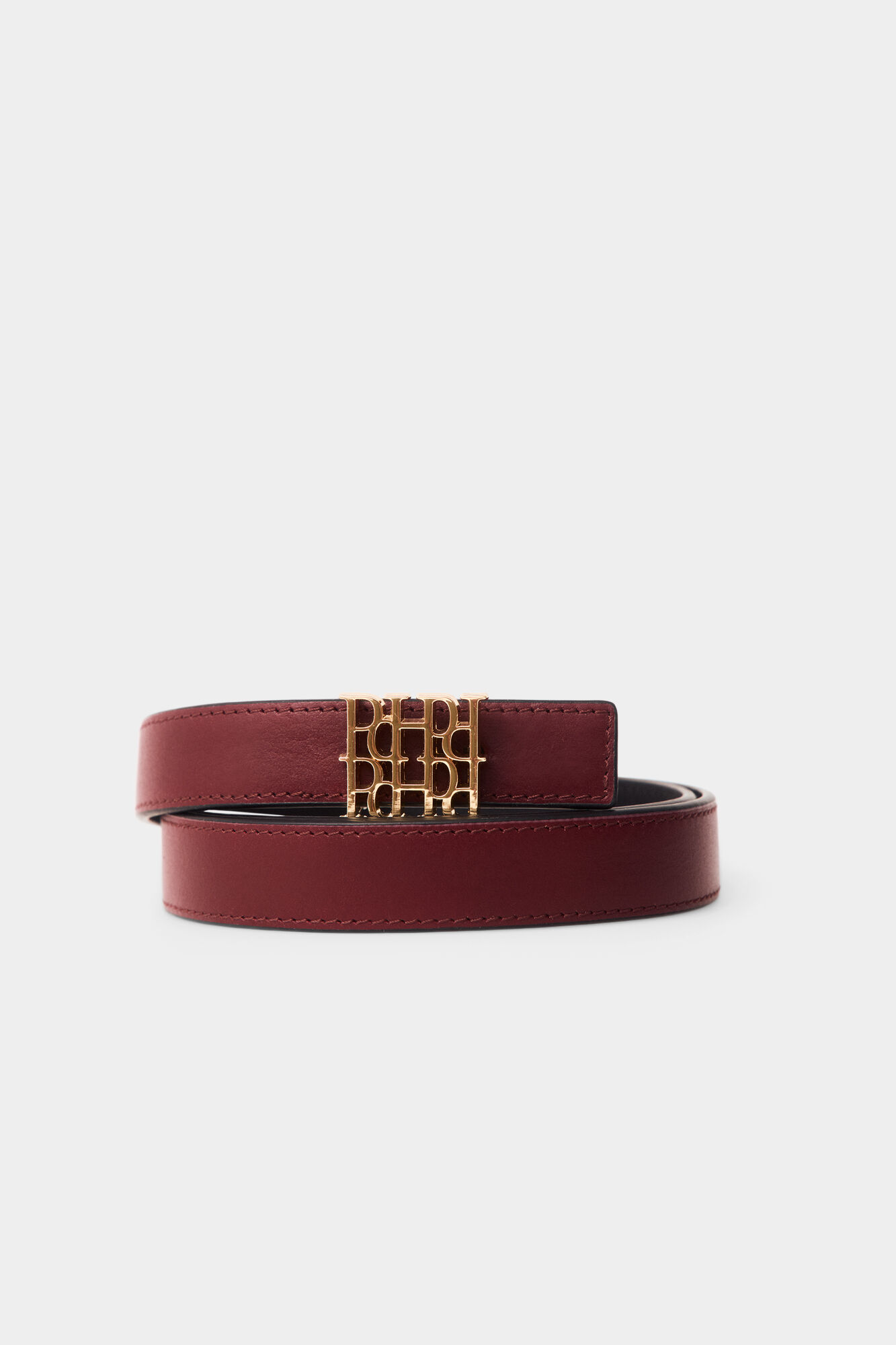 Pedro del Hierro Classic logo belt PdH Burgundy