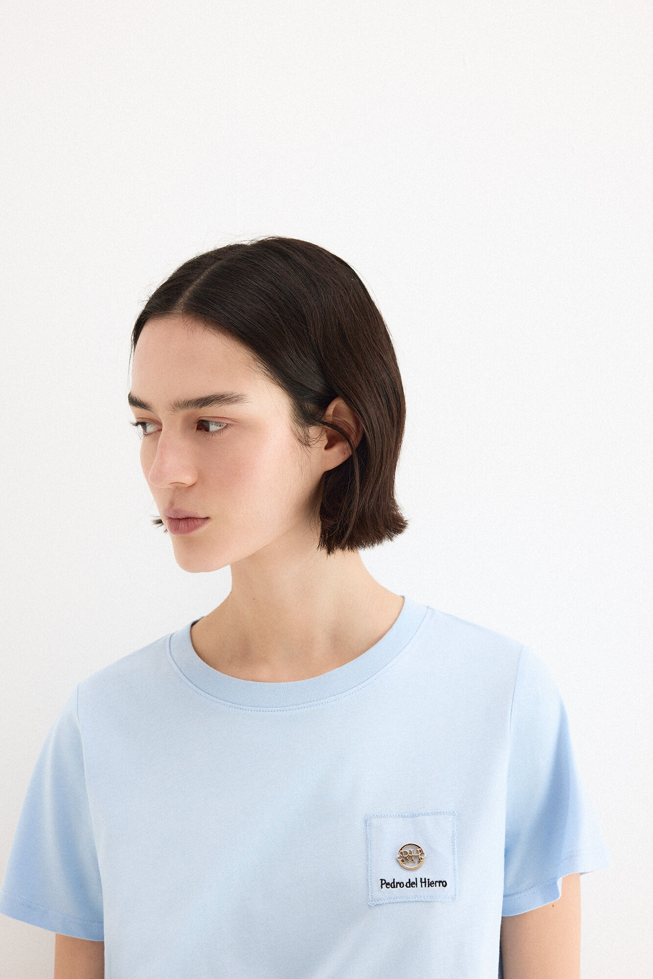 Pedro del Hierro Basic charm T-shirt Blue