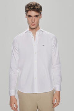 Pedro del Hierro Plain gabardine shirt White