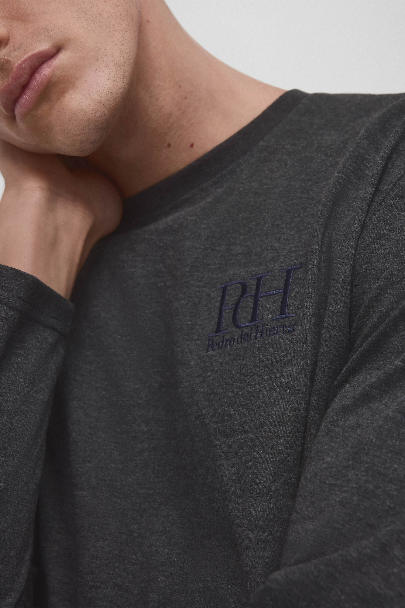 Pedro del Hierro Set de pijama punto y tela Azul