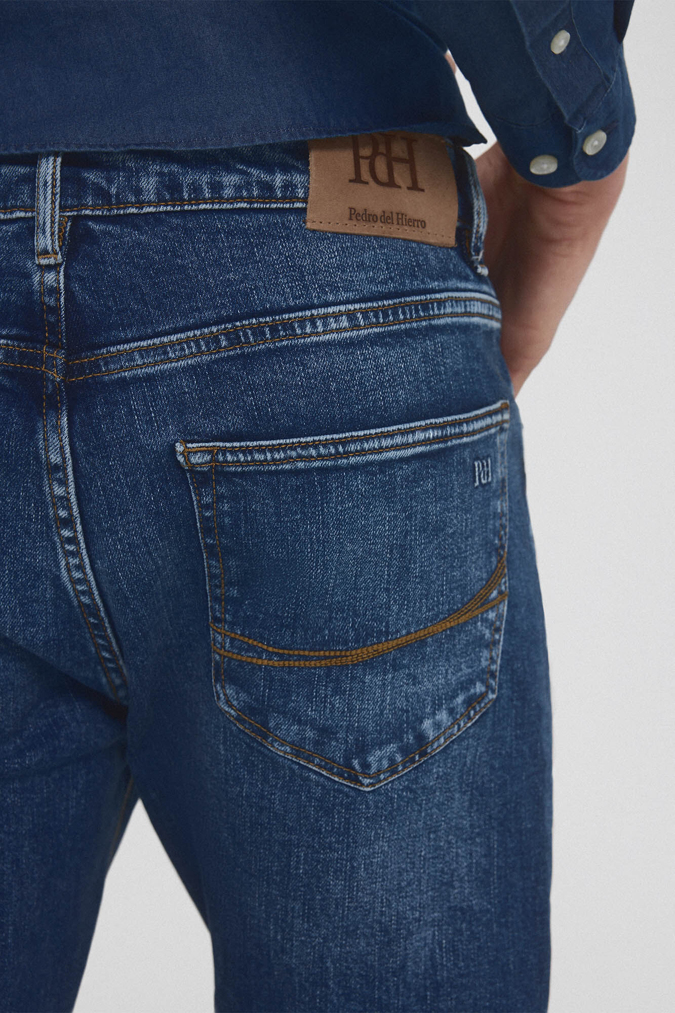 Pedro del Hierro Slim fit Premium Flex jeans Blue