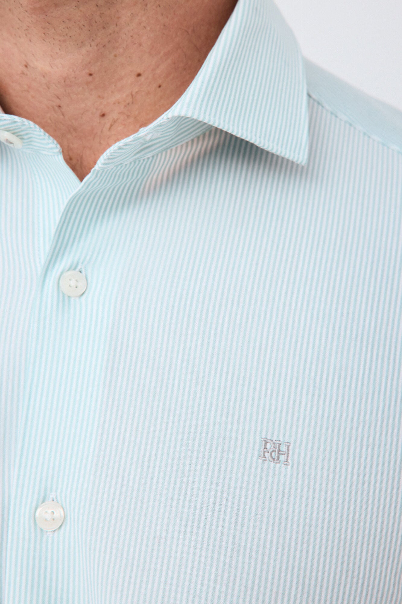 Pedro del Hierro Striped jersey-knit shirt