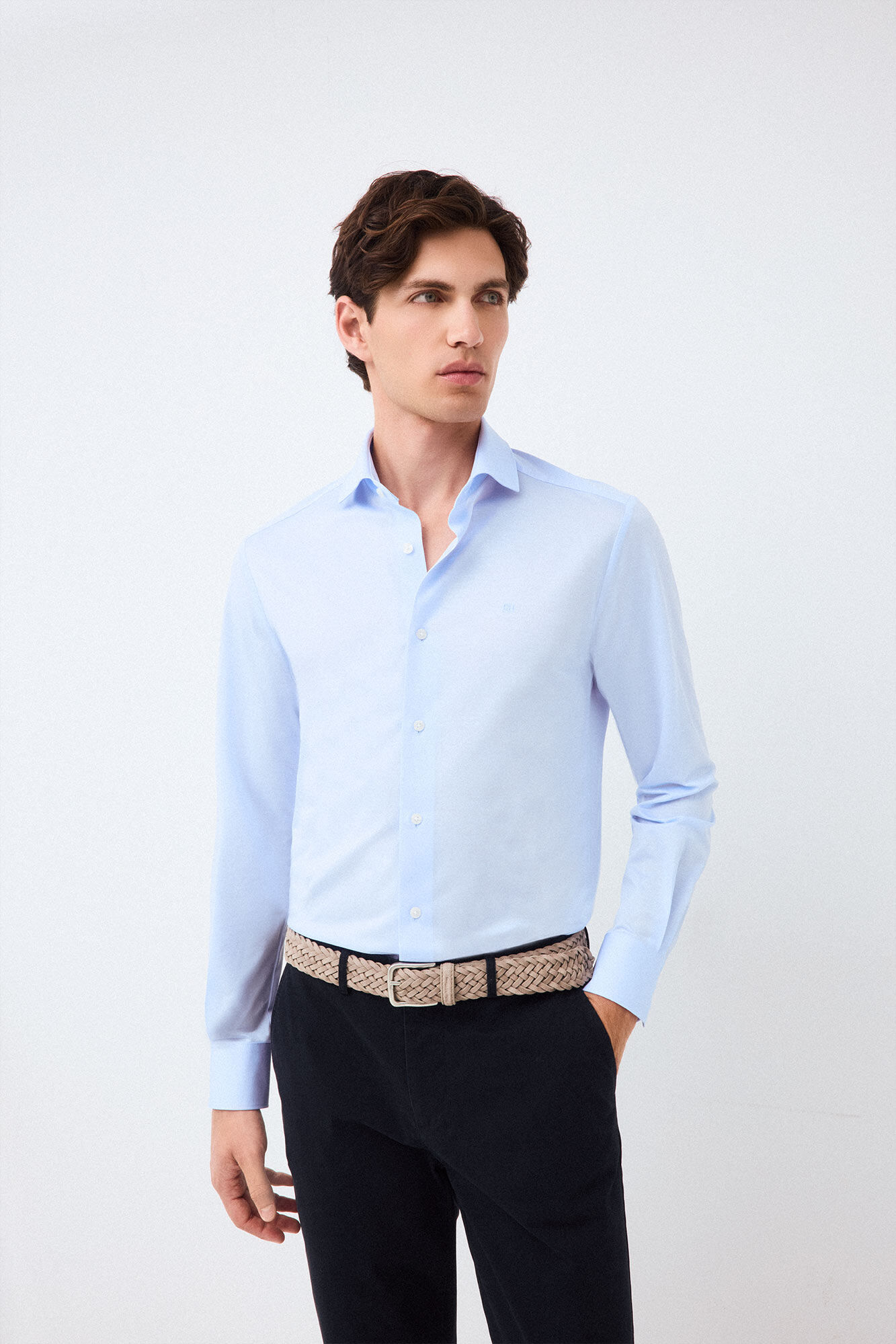 Pedro del Hierro Plain jersey-knit shirt