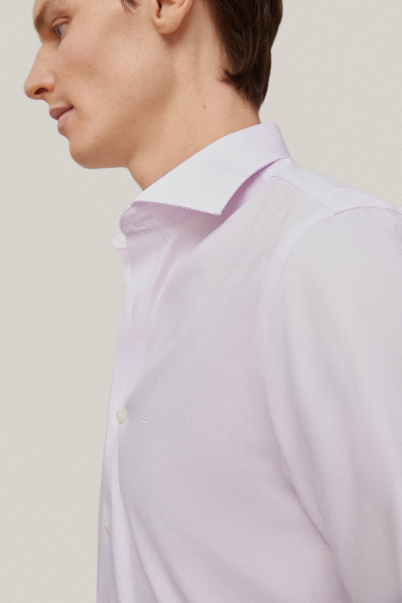 Pedro del Hierro Camisa vestir pinpoint liso non iron + antimanchas Pink