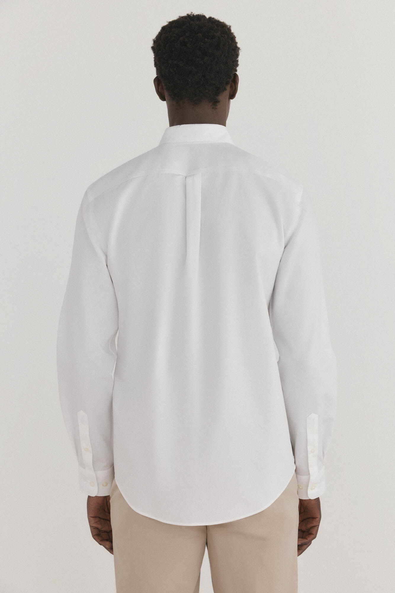 Pedro del Hierro Non iron + anti-stain smooth shirt White