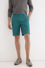 Pedro del Hierro Regular chino Bermuda shorts Turquoise