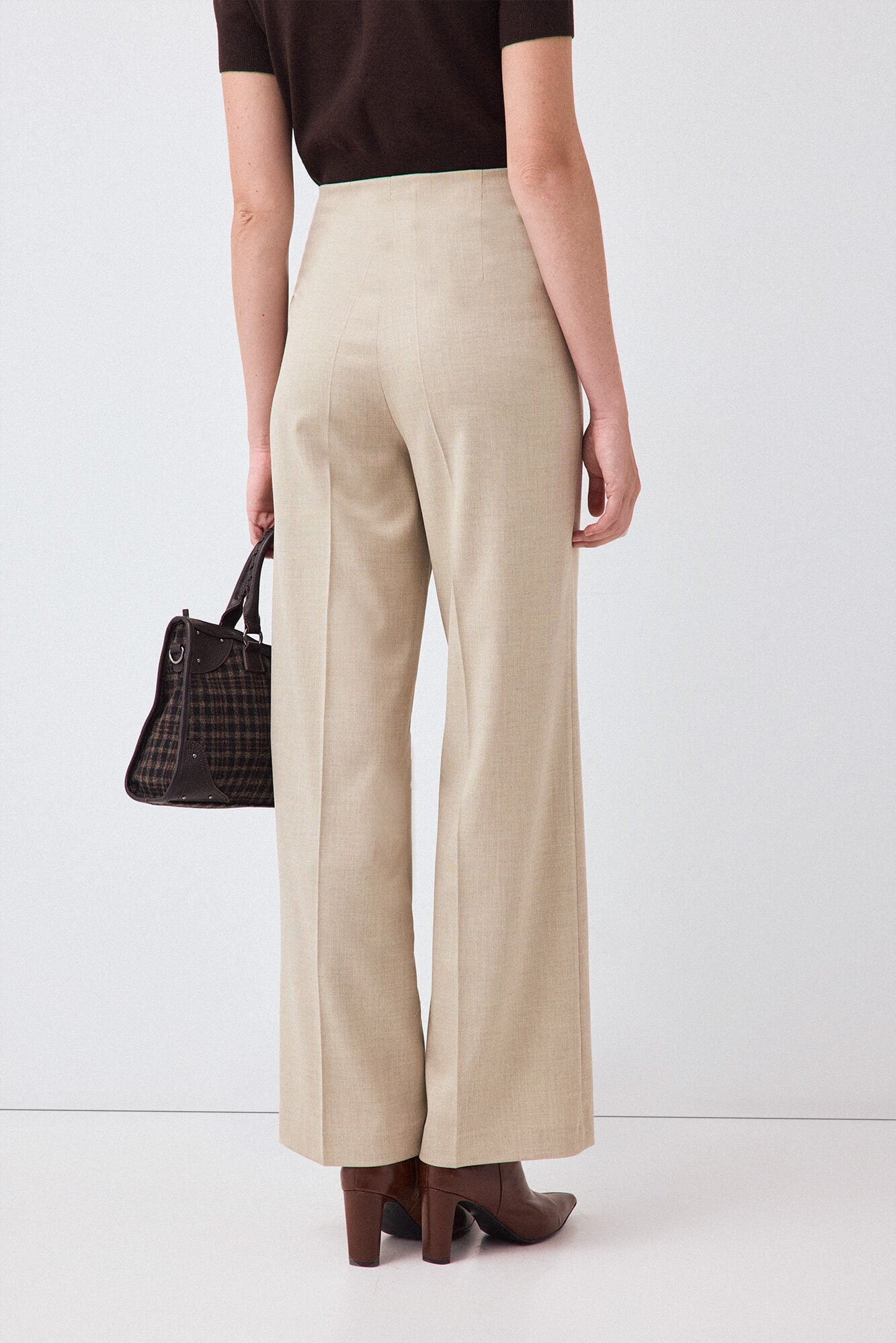 Pedro del Hierro Straight leg trousers with pockets Grey