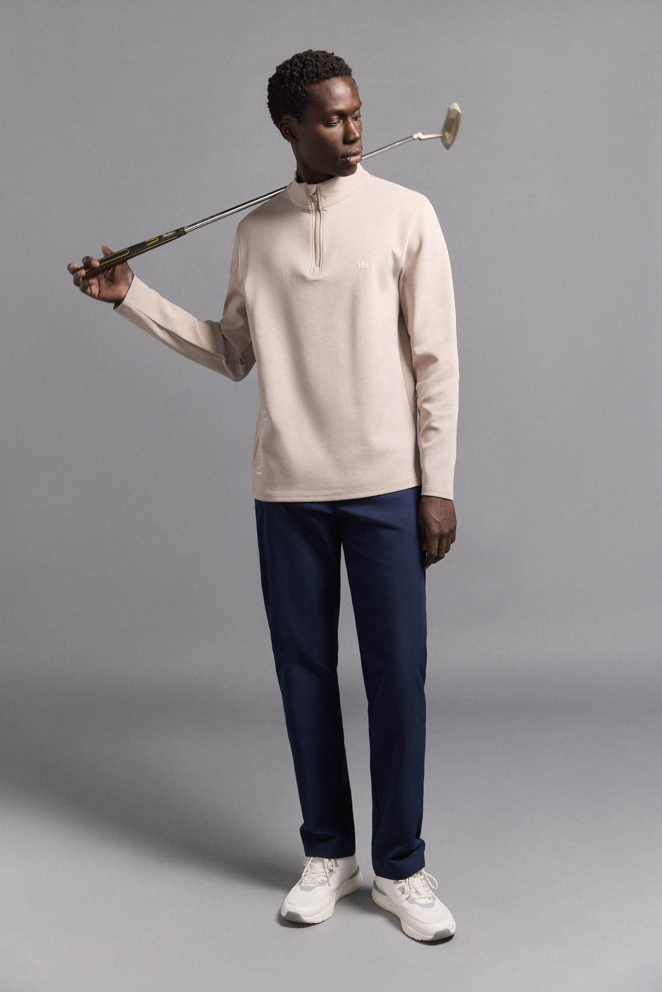 Pedro del Hierro Sudadera cremallera golf Marr&oacute;n