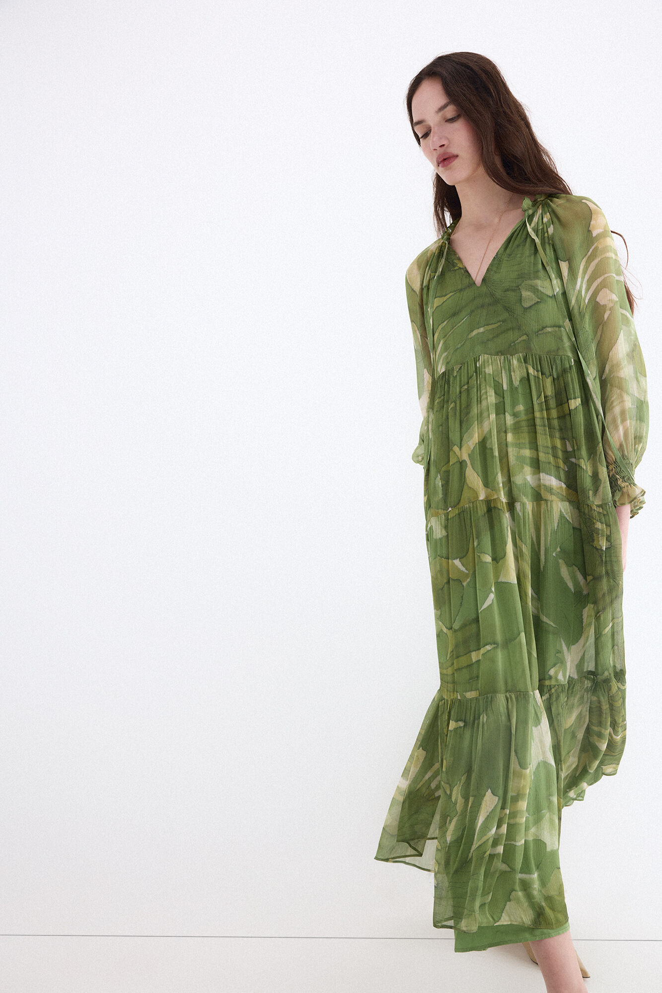 Pedro del Hierro Romantic long printed dress