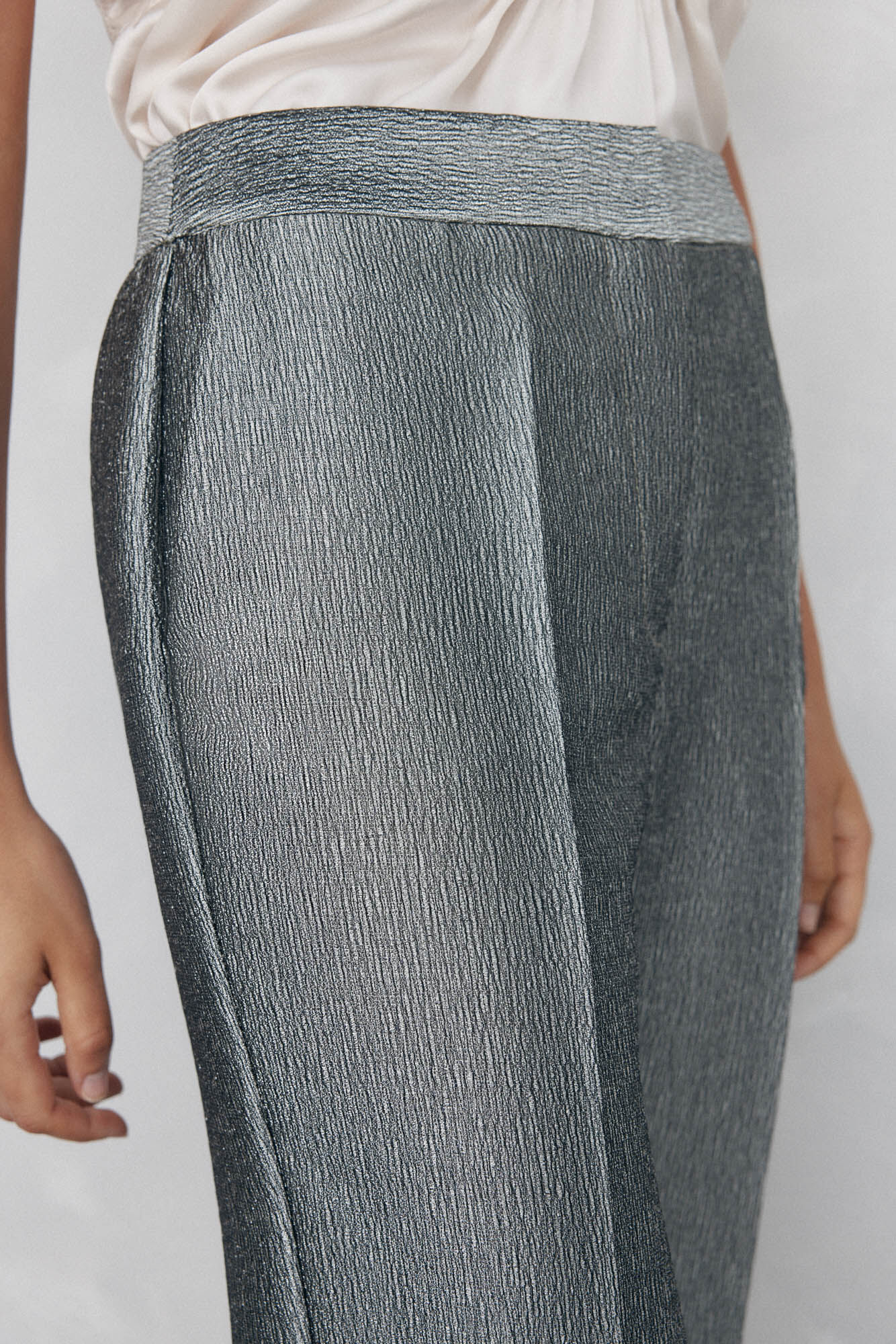 Pedro del Hierro Pantal&oacute;n smart plateado Gris