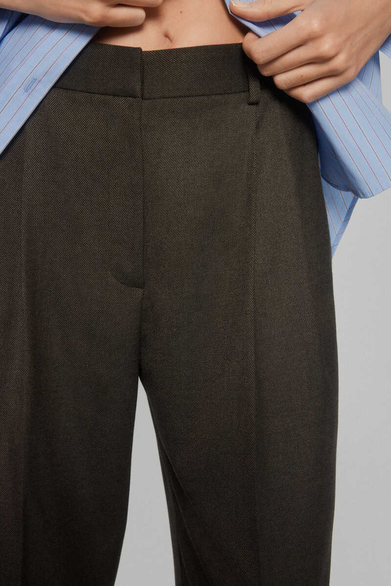 Pedro del Hierro Double-dart trousers Brown
